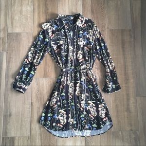 Zara Floral Shirt Dress